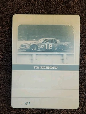 Tim Richmond 2009 Press Pass Legends Racing Printing Plate 1/1  - Image 1 of 3