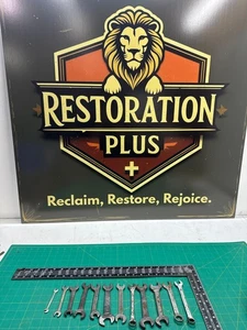 Lote Mixto 12 Piezas Llaves De Colección Abiertas y Extremo De Caja Mecánicas Herramientas de Mano EE. UU. - Imagen 1 de 9