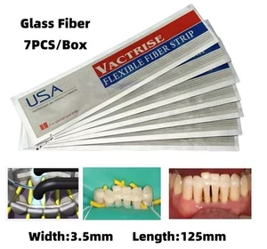 Retenedor de férula de tira de fibra flexible Vactrise de vidrio adhesivo de cura de luz dental - Imagen 1 de 13