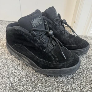 Vintage Salomon Sieve Wanderschuhe Herren 8 Schwarz Trail Sneaker Toggle Lace EU40 - Bild 1 von 9