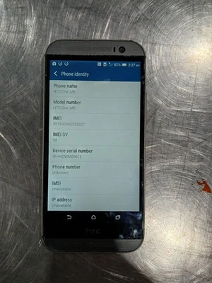 htc one m8 UNLOCKED & RESET GOOD Condition - Image 1 of 3