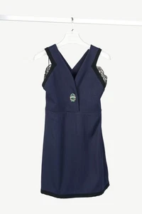 Miu Miu Cruise 2010 Navy Viscose Crepe Crytal-Toggle Mini Dress, Size US 6 - Bild 1 von 12