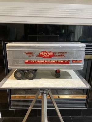 Remolque Wyandotte vintage años 50 18” gris líneas furgoneta faltan puertas traseras  Foto 1 de 4