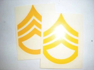 EJÉRCITO DE ESTADOS UNIDOS - CALCOMANÍAS DE REVESTIMIENTO SSGT M1 DE 1960 - 1 PAR - Imagen 1 de 1