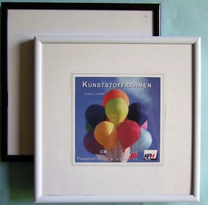 Bilderrahmen Kunststoff Rahmen Echtglas 20x20 30x30 40x40 50x50 versch. Farben - Bild 1 von 5