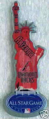 2008 AS All-Star Diamondbacks Statues on Parade pin MLB Statue of Liberty - Image 1 of 3