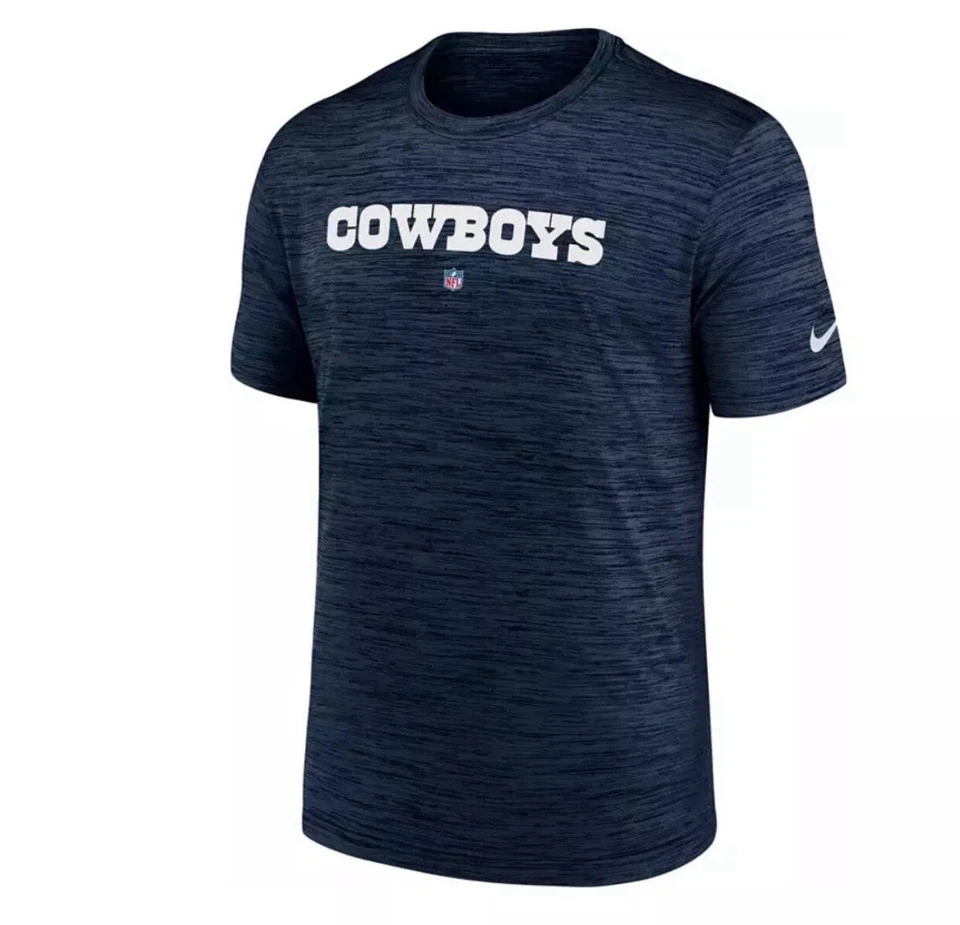 Nike DRI-FIT Dallas Cowboys Men's Velocity Short Sleeve T-shirt Tee M