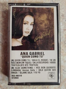 Ana Gabriel Quien Como Tu Cassette Tape CBS 1990 - Picture 1 of 8