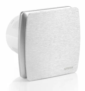 STERR - Ventilatore da bagno silenzioso in alluminio argento - LFS100-QS - Foto 1 di 4