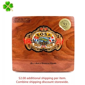 Sosa Piramides No. 2 Empty Wood Cigar Box 7.75" x 7" x 2.5" - Picture 1 of 12
