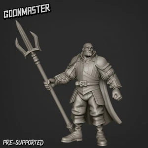 Protector tridente humano miniatura | D&D DnD | - Imagen 1 de 3