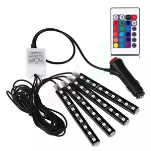 Car Accessories Decorative RGB Lights Interior Multicolor Foot Mood Light - Picture 1 of 12