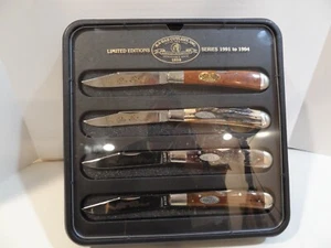 LOT 4 KA-BAR CUTLERY, LIMITED ED SERIES 1991- 1994 KNIFE COLLECTORS CLUB LOCK BL - Picture 1 of 16