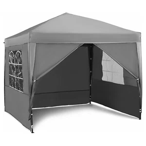 VonHaus Pop Up Gazebo 2.5 x 2.5m - Garden Marquee Shelter Canopy with Sides - Picture 1 of 6