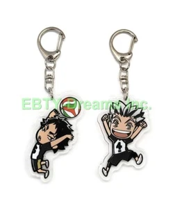 Set of 2 Haikyuu Anime Acrylic Keychain Koutarou Bokuto, Keiji Akaashi v5 - Picture 1 of 2
