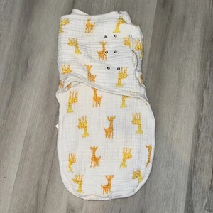 Aden & Anais Giraffe Cotton Muslin Swaddle Sleep Sack Size Large 3-6 month - Picture 1 of 6