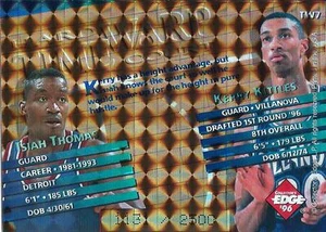 Isiah Thomas - Kerry Kittles 1996 Collector's Edge "Time Warp-Holofoil" #TW7 - Picture 1 of 1