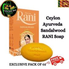 RANI SOAP AYURVEDA SANDALWOOD Herbal Pure Ceylon Orange Natural 2X90GM NEW