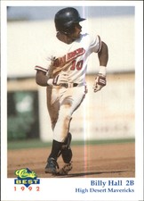 1992 High Desert Mavericks Classic/Best #7 Billy Hall