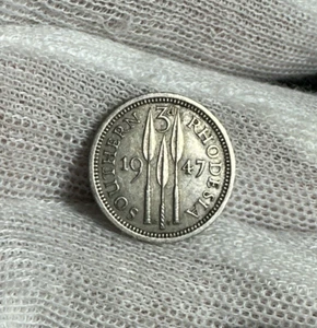 1947 SOUTHERN RHODESIA 3 PENCE KM-16b - FREE USA SHIPPING! B3667 - Picture 1 of 2