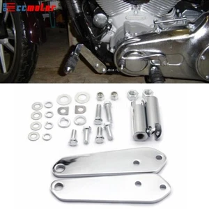 Front Highway Footrest Foot Pegs Bracket Mount Kit For Harley Dyna FXDB FXDL FXD - Picture 1 of 9