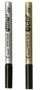 Pilot Metallic Super Colour Extra Fine (0.5mm Line) Permanent Marker Paint Pen - Picture 1 of 3