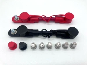 1 POS 1 NEG Overmolded 2 Battery Cable Harness Nuts & Caps Freightliner Sterling - Picture 1 of 8