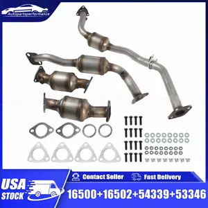 FITS: 2001-2004 NISSAN XTERRA/FRONTIER 3.3L ALL FOUR CATALYTIC CONVERTER SET - Picture 1 of 11