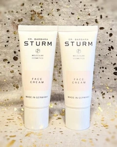 2x~Dr. Barbara Sturm ~ CREMA VISO ~ 20 ml / 0,67 fl oz ciascuno ~ formato da viaggio deluxe ~ nuovo senza scatola - Foto 1 di 1