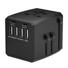 GRADESAFE Universal Travel Adapter 4 USB & 2 C Charger Ports with... 