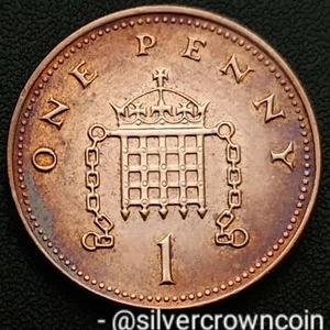 UK Great Britain 1 Penny 2006. KM#986. One Cent coin. Elizabeth ll. Portcullis. - Picture 1 of 7