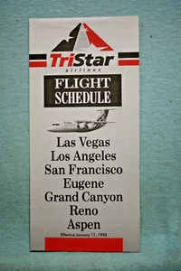 TriStar Airlines Fahrplan - 11.01.1996 - Bild 1 von 2