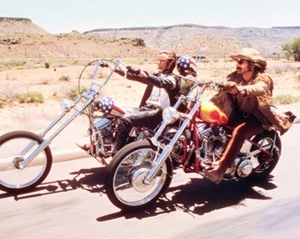 Easy Rider Dennis Hopper y Peter Fonda Harley Davidson impresión 8x10 foto 52 - Imagen 1 de 2