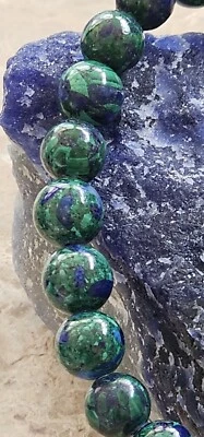 Pulsera Cristal Natural Azurita 7mm Foto 1 de 4