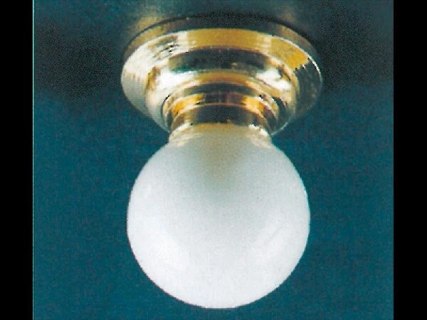 LIGHTING COMPANY PUPPENHAUS Beleuchtung 12 Volt weiß Globe Deckenleuchte EL227
