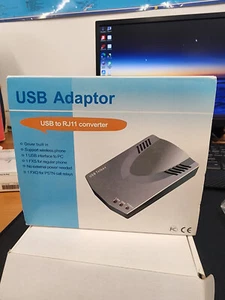 ADAPTOR USB TO RJ11 CONVERTER !!!NEW IN THE BOX!!! SHIPPING FROM CANADA ONLY - Picture 1 of 3