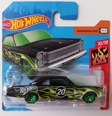 65 Ford Galaxie Hot Wheels 2020 Hw Flames 10/10 #221/250 GHD63-D521 Mattel Nuevo - Imagen 1 de 4