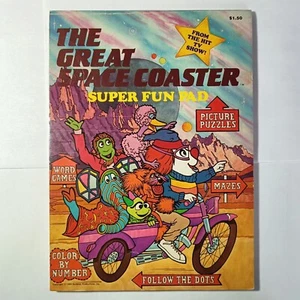 Great Space Coaster Super Fun Pad 1983 libro de actividades TV tie in - Imagen 1 de 14