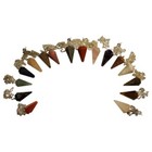 Mini Halbedelstein Pendel 2,5-3,5cm viele Sorten pendolo pendulo pendule dowser