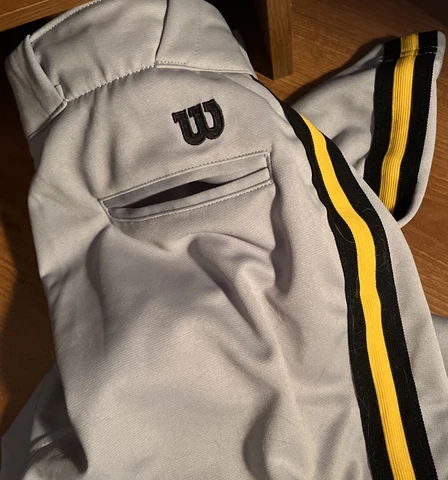 issued new pirates wilson grey PRO BASEBALL PANTS 32x32 WAIST Cover