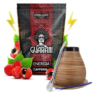 Mate Tee Guarani Energia Caffeine + 500g Honig Mate Becher 350 ml Bombilla - Bild 1 von 13