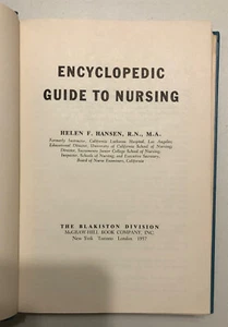 Enzyklopädischer Leitfaden zur Krankenpflege von Helen F. Hansen, McGraw-Hill, 1957 - Gut - Bild 1 von 11