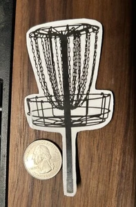 Disc Golf Korb Aufkleber, Hochglanz Vinyl - Bild 1 von 1