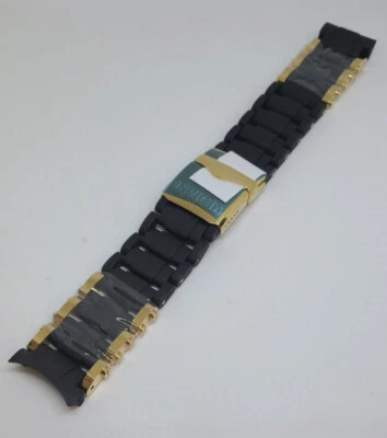 Pulsera Reloj Invicta Sea Spider Oro Acero Negro Goma para Modelo 1478 Etc. Foto 1 de 2