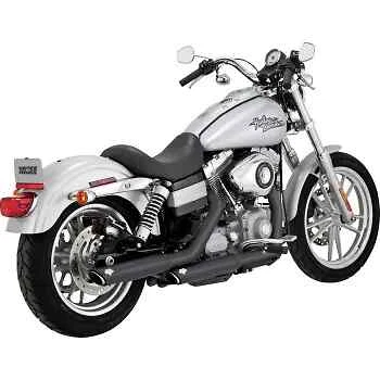 Глушитель выхлопной системы VH Twin Slash 3 дюйма черный Harley Dyna Low Rider 93-09 - Изображение 1 из 4