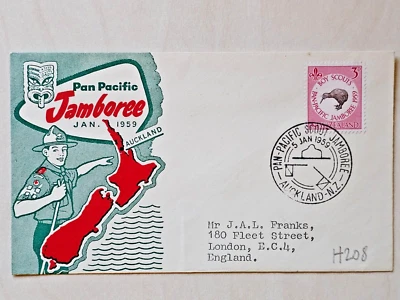New Zealand 1959 FDC - Pan-Pacific-Pacific Boy Scout Jamboree - First Day Cover - Image 1 of 2