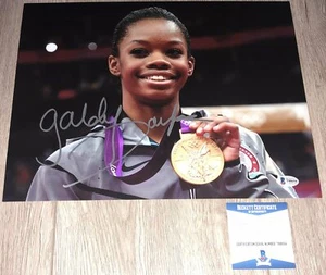 GABRIELLE GABBY DOUGLAS SIGNED USA GYMNASTICS 11x14 PHOTO BAS COA & EXACT PROOF - Picture 1 of 2