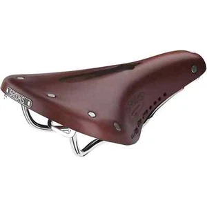 Brooks England B17 Carved Leather Womens Short Saddle Brown Cycling Bike Comfort - Picture 1 of 5