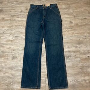 Carhartt Carpenter Vintage NWT Jeans triple stitch Mens 31 × 34 Dark Wash 80W