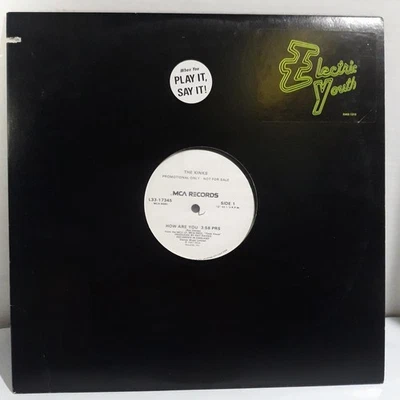 THE KINKS How Are You 1987 MCA  Records PROMO 12" Single White Label EX VINYL  - Image 1 of 4